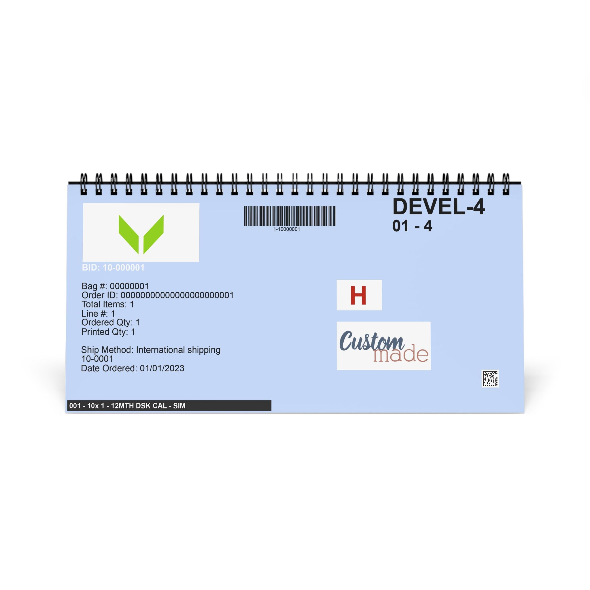 VA Stylish Desk Calendar 2025