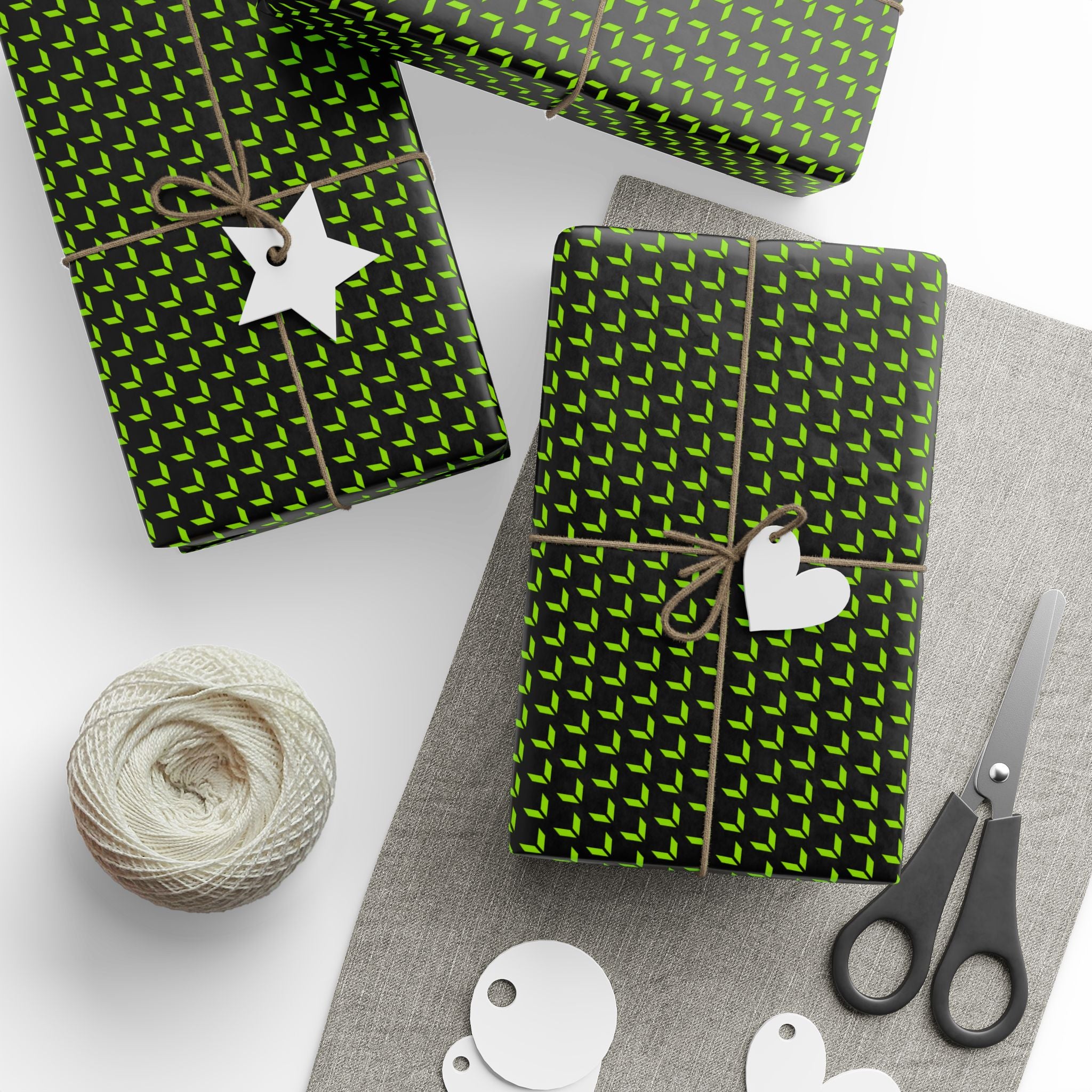 Vaughan Modern Geometric Wrapping Paper