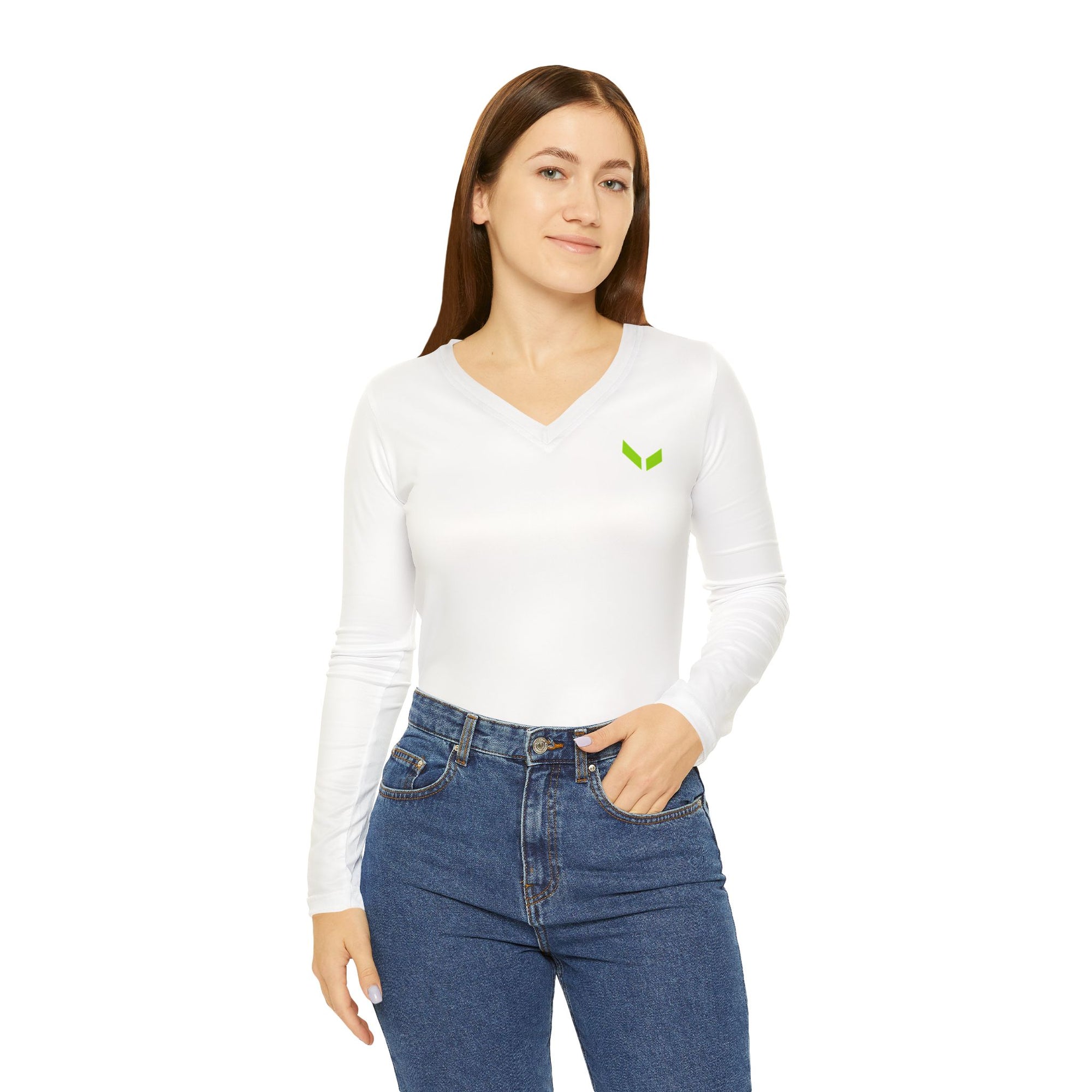 VA Casual Women's Long Sleeve V-Neck Shirt