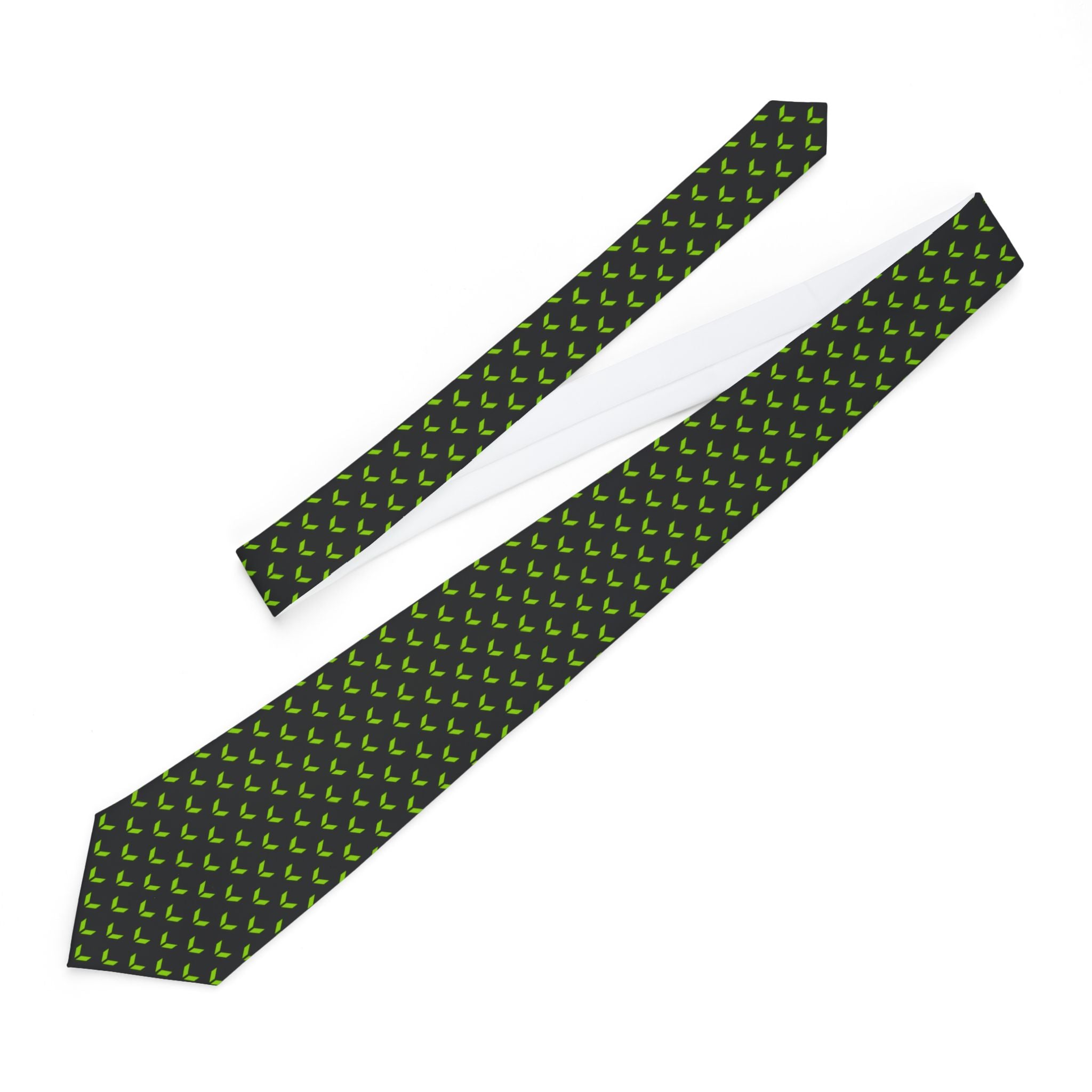 Vaughan Necktie with Green Pattern