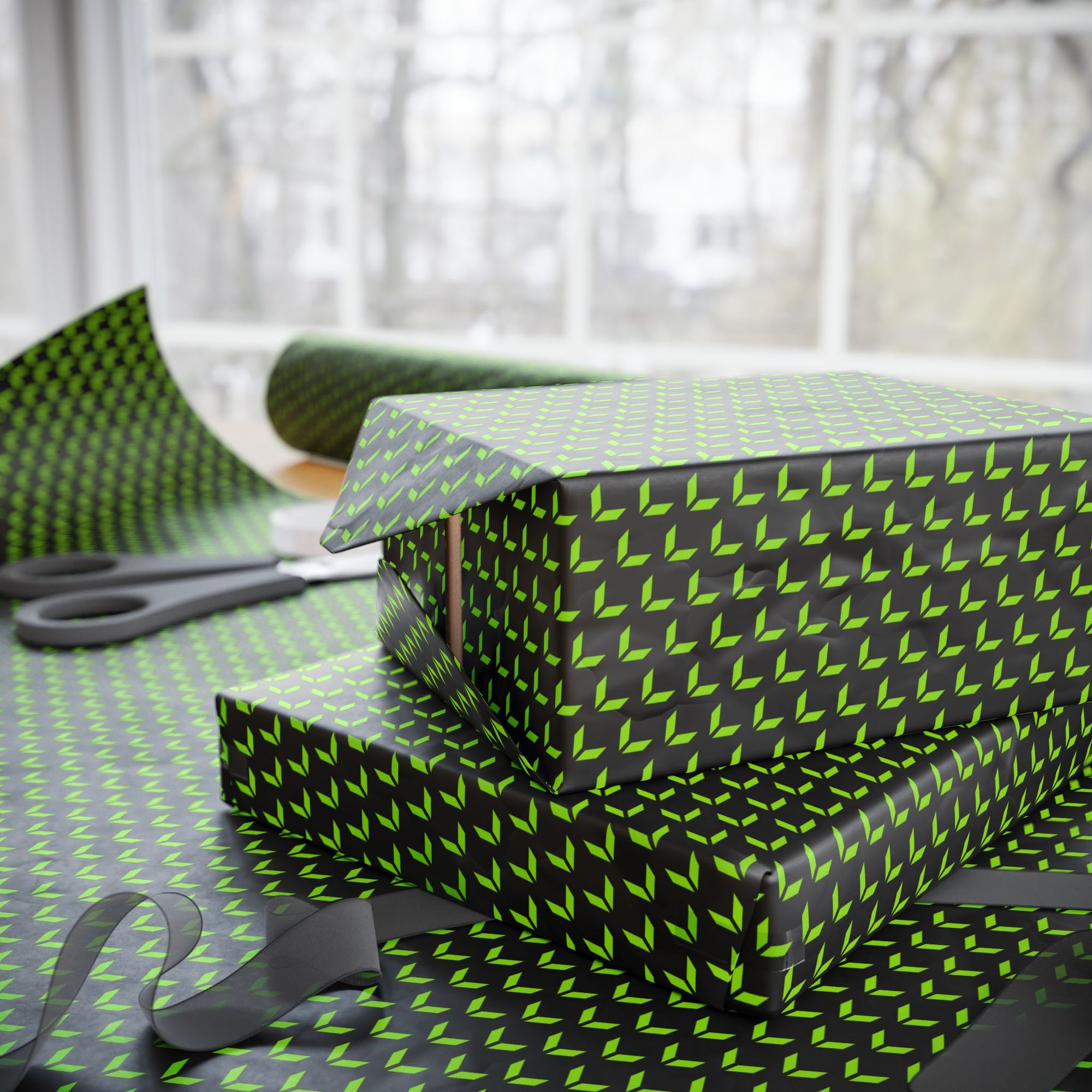 Vaughan Modern Geometric Wrapping Paper