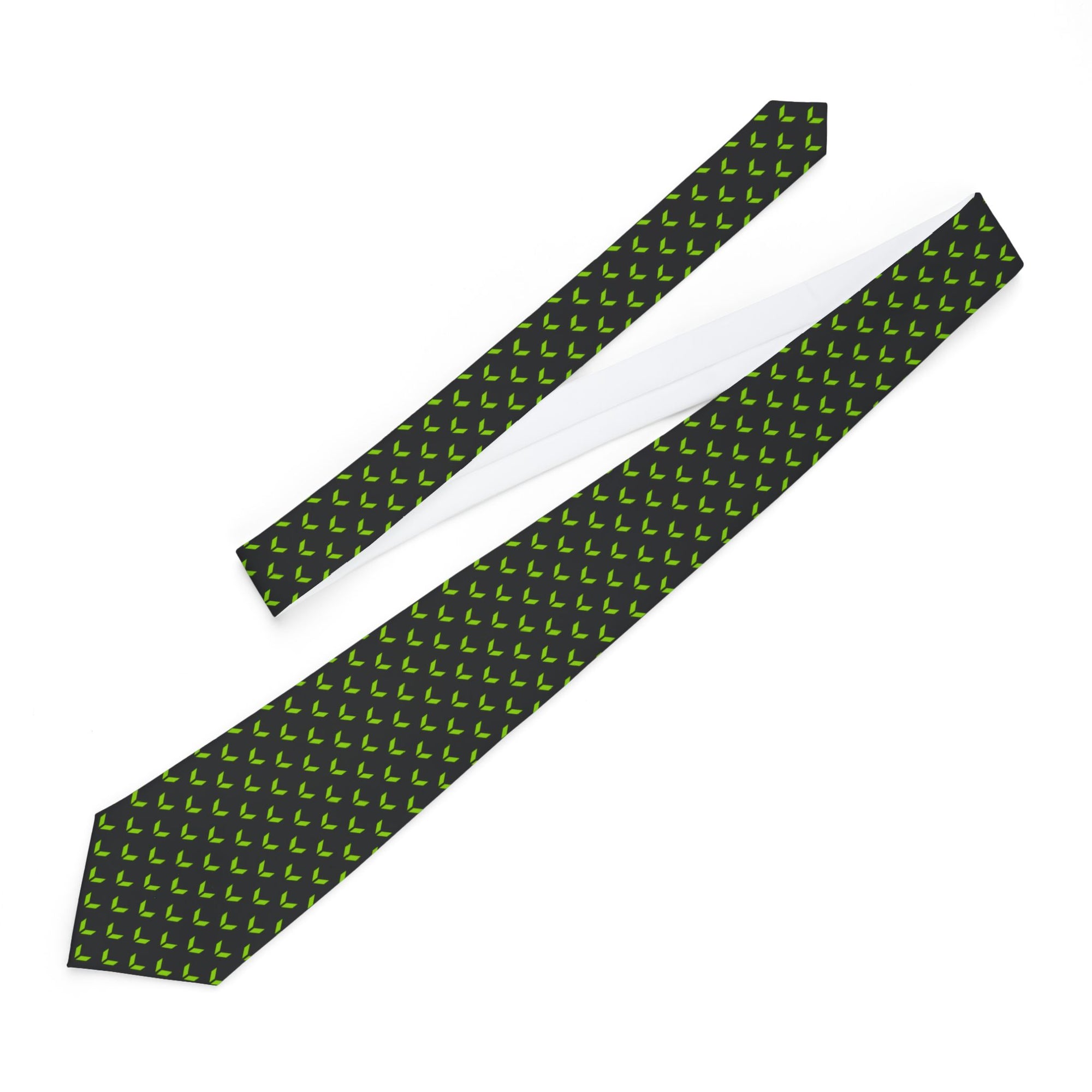 Vaughan Necktie with Green Pattern
