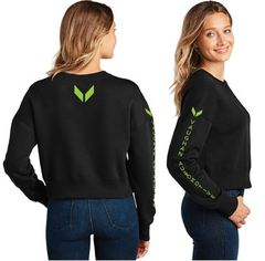 Stylish Fleece Crop-Top Sweater
